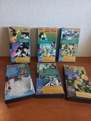 Lote 6 Películas VHS Dragon Ball Z