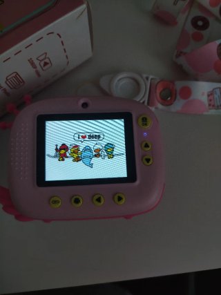 Cámara Fotos Infantil con Impresora Flamingo