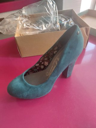 Zapatos Mustang Serraje Verde Talla 40