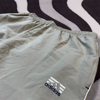 Adidas Vintage 90s Nylon Track Pants Retro Grey