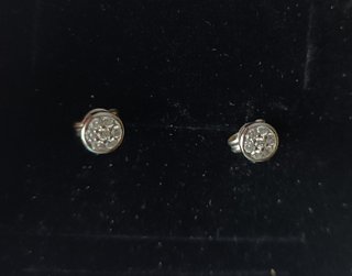 Pendientes Oro Blanco y Diamantes