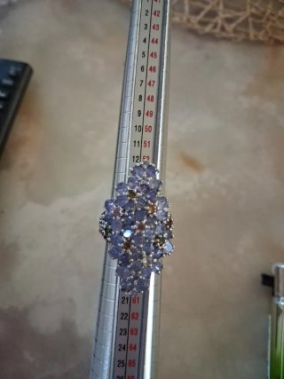 Anillo Plata con Tanzanita