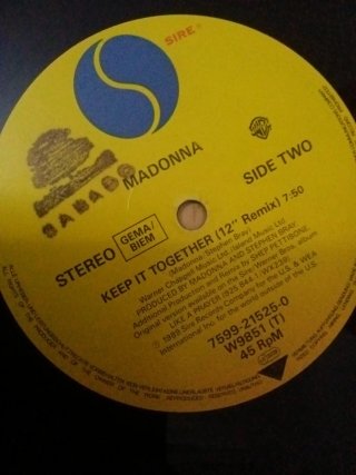 Vinilo Madonna Vogue 12 Version
