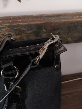 Bolso Burberry Negro  Vintage, con funda original