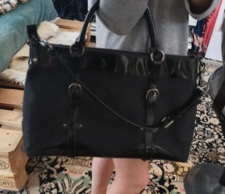 Bolso Burberry Negro  Vintage, con funda original