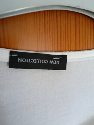 Blusón blanco manga larga XXL