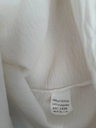 Blusón blanco manga larga XXL