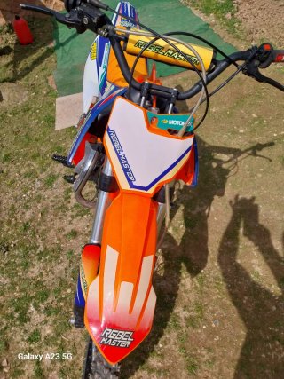 Moto Infantil Rebel Master 125cc Cross Naranja/Azu