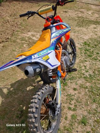 Moto Infantil Rebel Master 125cc Cross Naranja/Azu