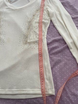 Jersey fino crema talla S