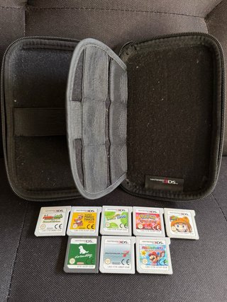 Pack 8 Juegos Nintendo 3DS Pokémon Mario + Funda