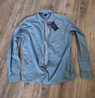 Camisa vaquera azul hombre Davo
