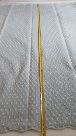 Colcha azul celeste cama 90