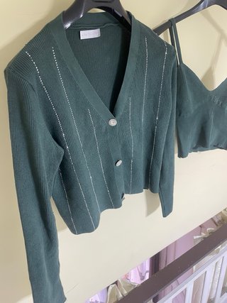 Completo donna taglia unica verde