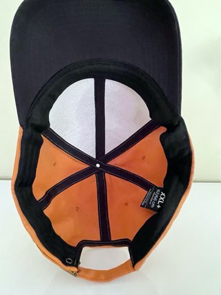 Gorra XXL+ n9 Naranja/Negra Ajustable 62/66cm