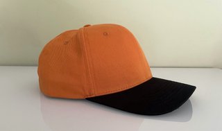 Gorra XXL+ n9 Naranja/Negra Ajustable 62/66cm