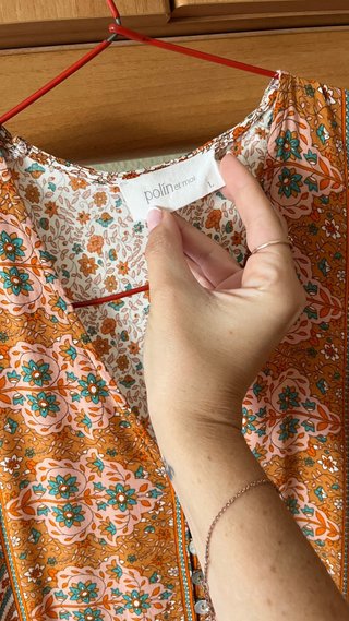 Vestido largo estampado boho
