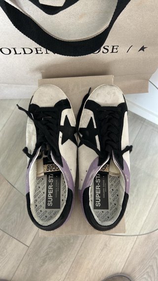 Zapatillas Golden Goose Talla 42 Beige/Morado