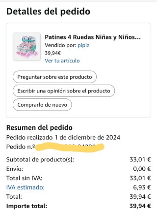 Patines 4 ruedas niña_talla S