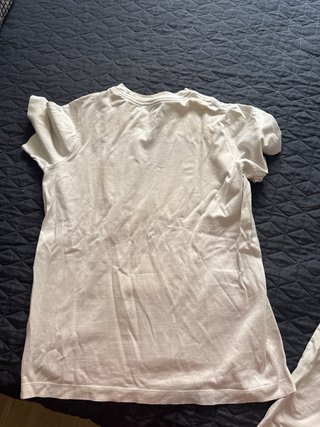 Camisetas Nike niño gris y blanco