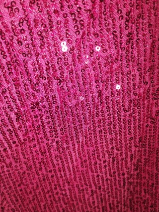 Traje de lentejuelas rojo