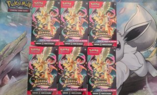Lote 6 Sobres Pokémon Héroes Ascendentes