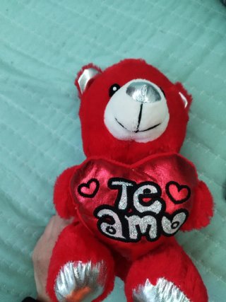 Peluche Oso Rojo Corazón Te Amo