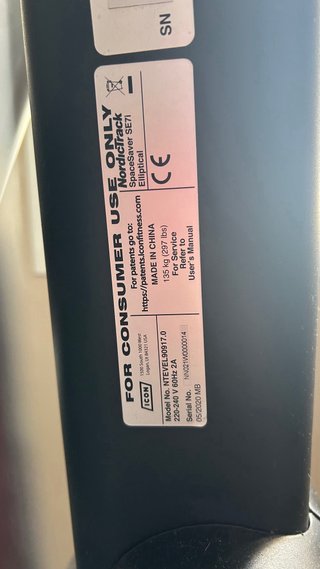 Elíptica Nordictrack SpaceSaver SE7i