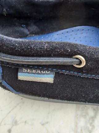 Nauticos Sebago Negro y Azul