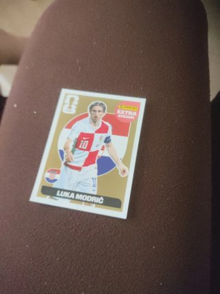 Cromo Panini Extra Sticker Luka Modric Dorado