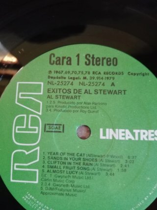 Vinilo Éxitos de Al Stewart RCA 1967