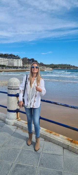 Chaqueta vaquera blanca Zara