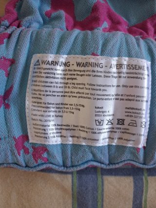 Mochila porteo ergonómica Kokadi