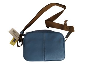 Bolso de piel Fly London azul y marrón