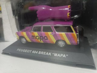 Coche 1:43 Peugeot 404 Break Mapa