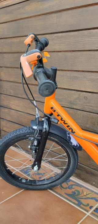 Bicicleta infantil Btwin 16 Robot Naranja