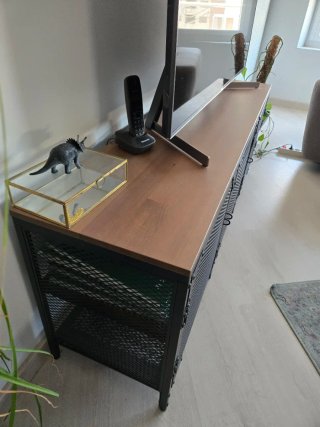 Mueble TV madera y metal