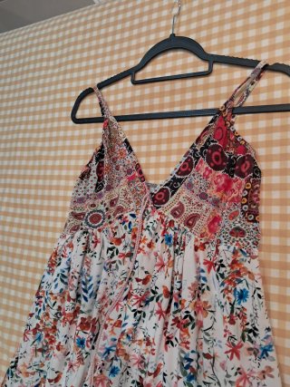 Vestido largo estampado floral