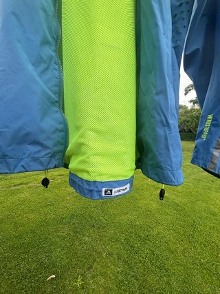 Cortavientos Adidas Azul y Verde