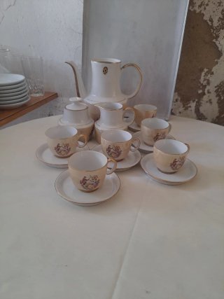 Juego de café de porcelana