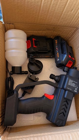 Pistola agua a presión con 2 baterías