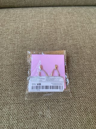 Pendientes largos plateados