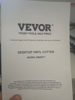 Plotter Taglio Vevor Desktop Vinyl Cutter SMART1