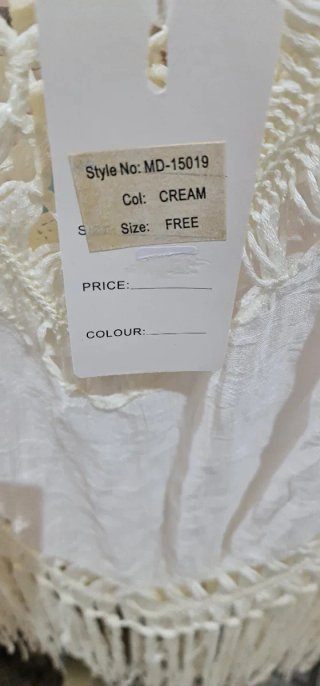 Camisa Ibicenca Crochet Flecos Talla Única
