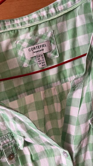 Camisa Vichy Verde y Blanca