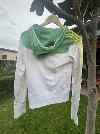 Sudadera Adidas Verde y Blanca