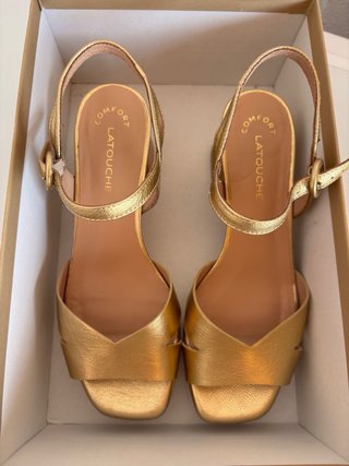Tacones L'Atouche Doradas Fiesta