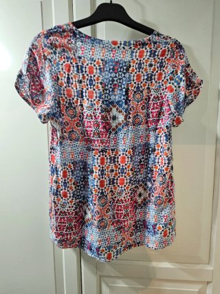 Blusa Scottage Manga Corta Talla M