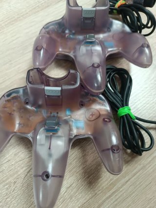 Mando Traslucido morado. Nintendo 64.