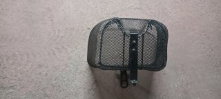 Cesta de bicicleta delantera negra